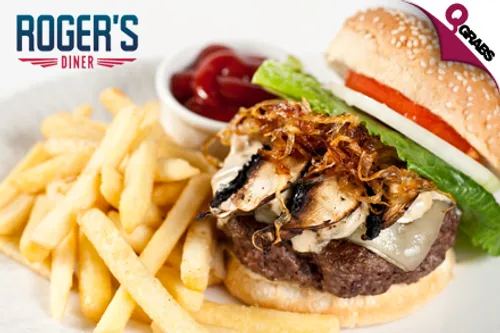 For QR40 Enjoy Sizzling Comfort Food & Drinks at Roger’s Diner! (QR80 Value)
